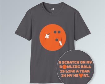 Funny Bowling T-Shirt: Front & Back Design, Bowler Gift