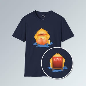 Rolig Anka Semester T-shirt: Spring Break Humor, Tryck Fram & Bak