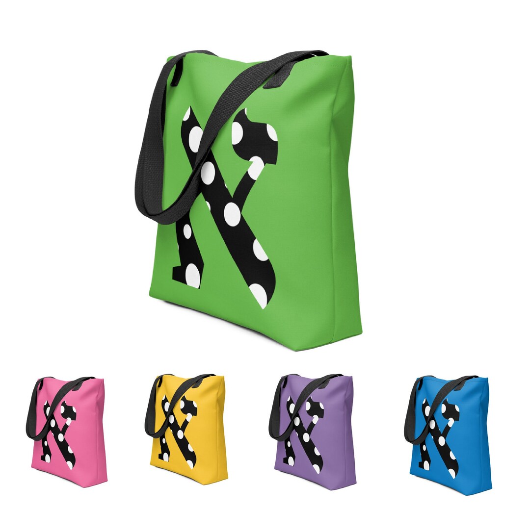 Hebrew Initial Tote Bag Hebrew Letter Gift Etsy