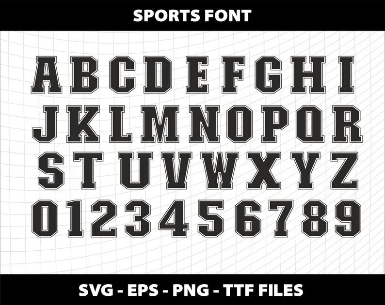 Softball Sports Alphabet Font Letters Svg Softball College Varsity Bundle Number Softball Svg Alphabet Design Download Digital File zdjęcie 3