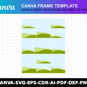 Photo Collage 12 Picture Canva Frame Template Svg canva Storyboard ...