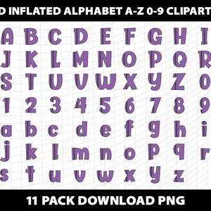 3d Inflated Puffy Back to School Teacher Letters Alphabet Numbers ...