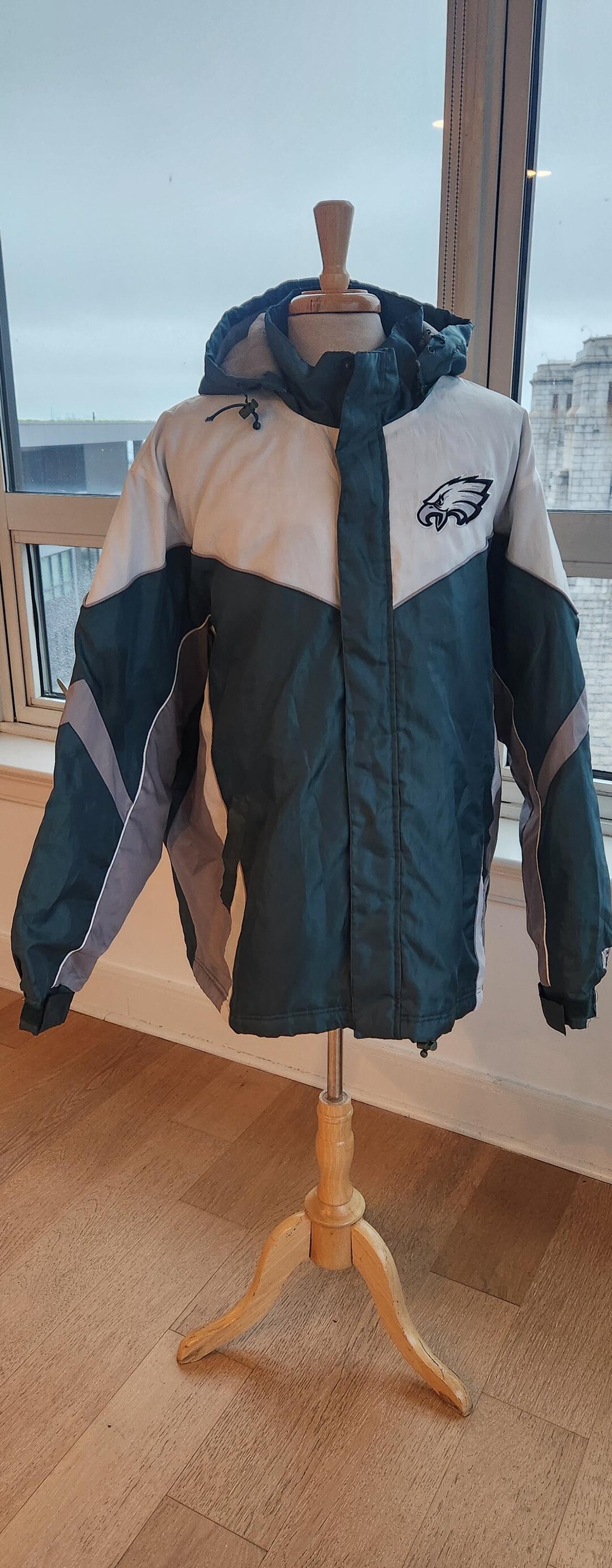 Vintage Philadelphia Eagles Midnight Green Full Zip Parka Jacket