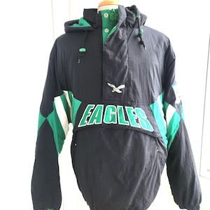 Philadelphia Eagles down pullover  size Medium Mitchell and Ness