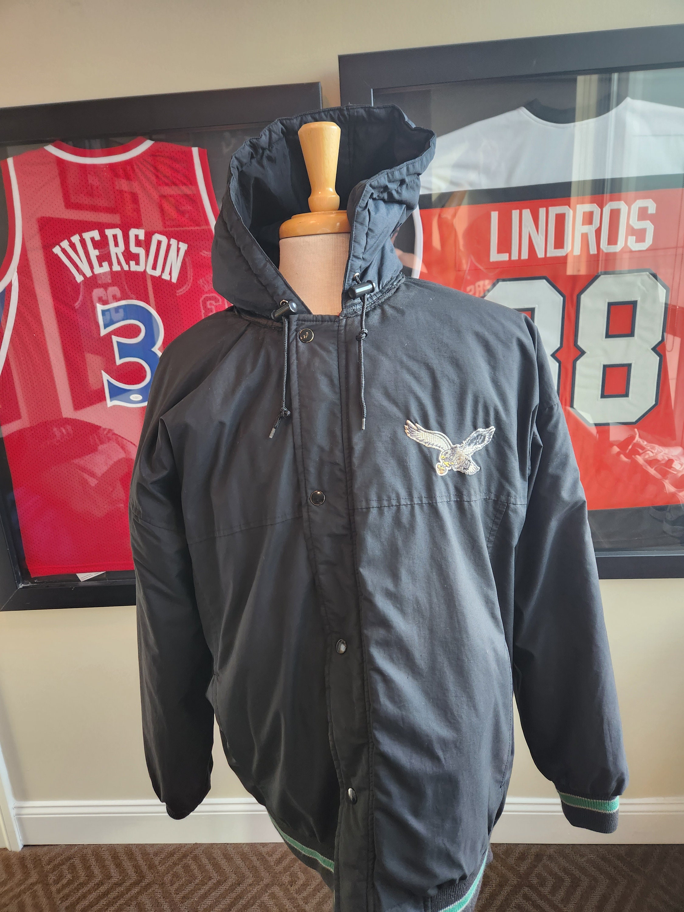 STARTER, Jackets & Coats, Vtg Starter Nhl Capitals Screaming Eagle Heavy  Windbreaker Jacket