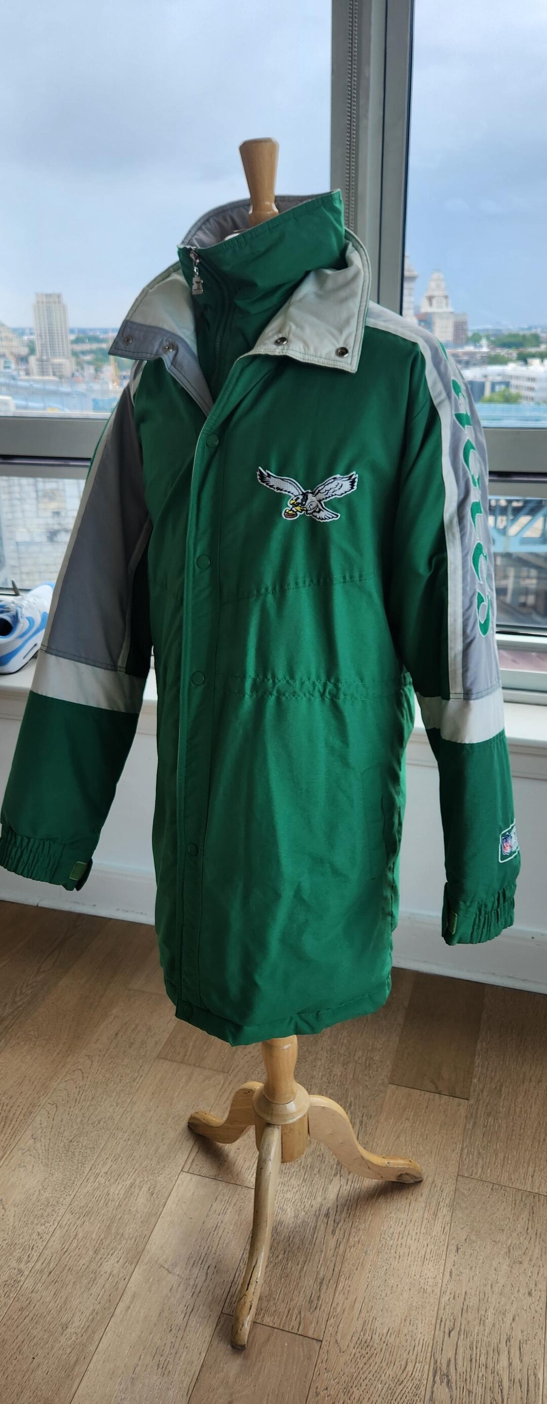 Size Large Vintage Philadelphia Eagles Full Zip Starter Parka
