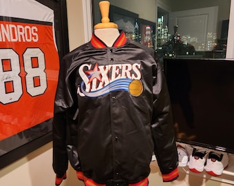 Mitchell and Ness 76ers Jacket - Etsy