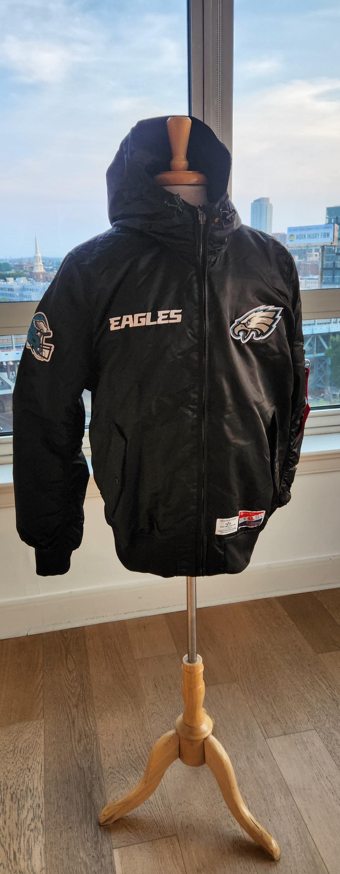NFL NEW ERA Alpha Eagles Team Jacket size small. New with Tags