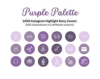 1000 Purple Instagram Story Covers