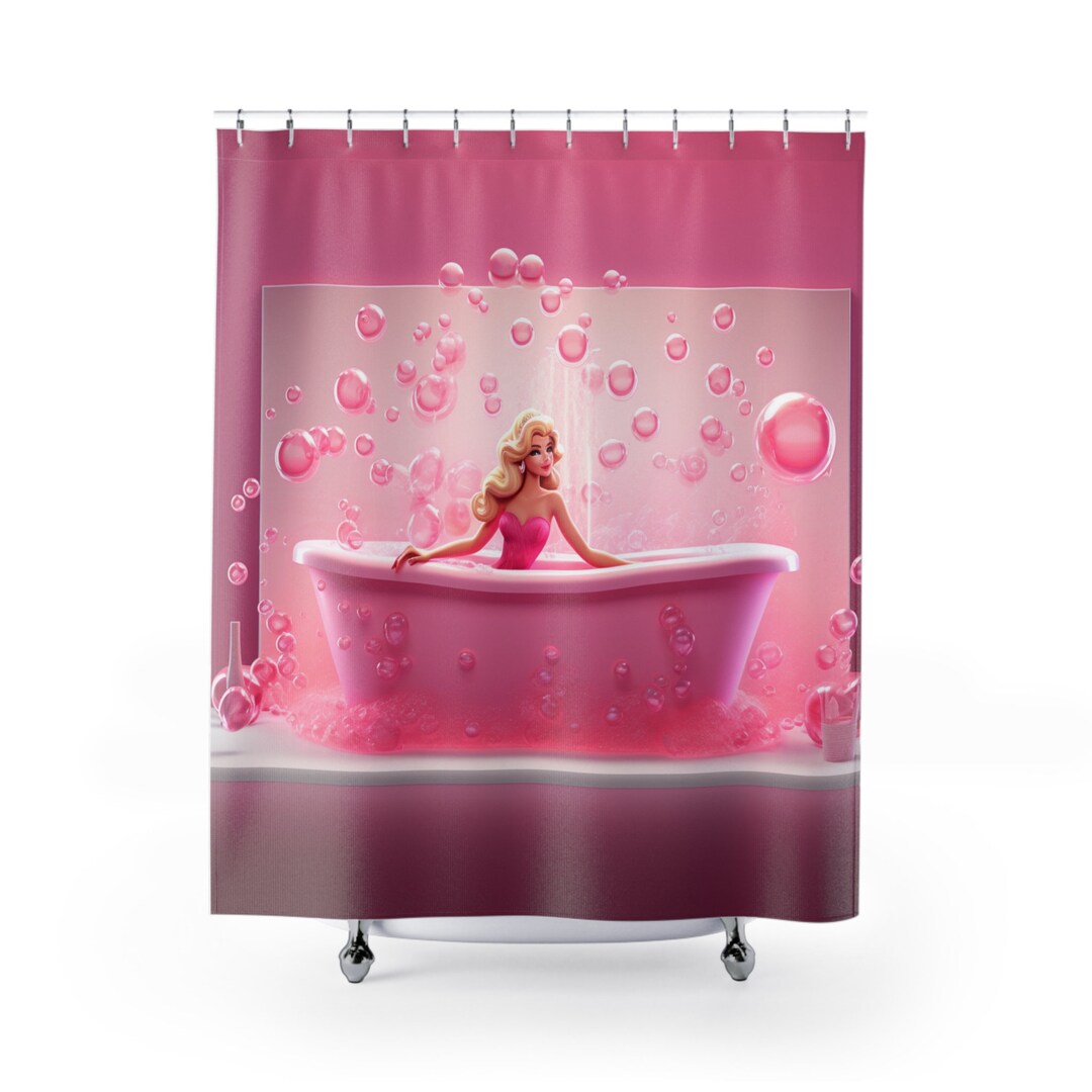 Barbie Inspired Shower Curtains Etsy