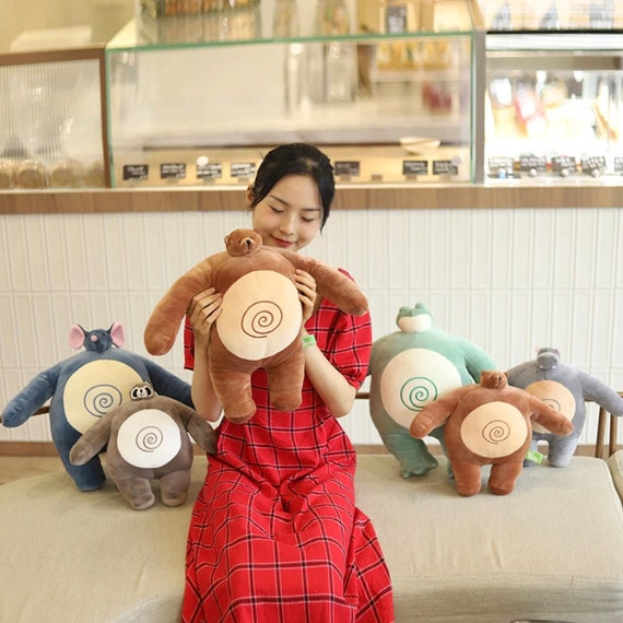 stuffed bear with tiny head