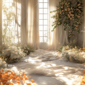 50 Backlit Window Digital Backdrops, Maternity Photography, White ...