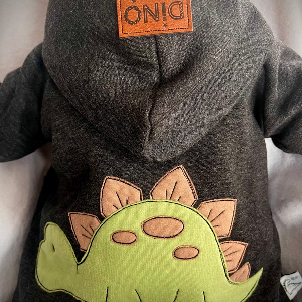 Kinderjacke, Übergangsjacke, Jacke für Kinder, Sweatjacke, Jacke mit Dino