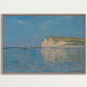 Low Tide at Pourville Art Print, Claude Monet Poster, Landscape Painting Mailed Print, Museum Grade Monet Print, Famous Painting Gift