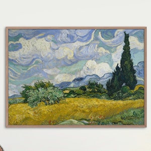 Wheat Field Vincent van Gogh Fine Art Print, Van Gogh Poster, Van Gogh Mailed Print, Museum Grade Paper, Famous Painting Gift