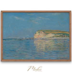 Low Tide at Pourville, near Dieppe, Claude Monet, 1882 | Printable Vintage Wall Art | Famous Paintings | Instant Download