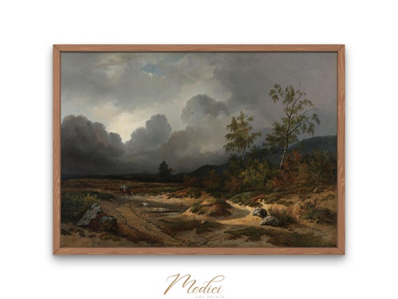 Landscape With a Thunderstorm Brewing, Willem Roelofs, 1850