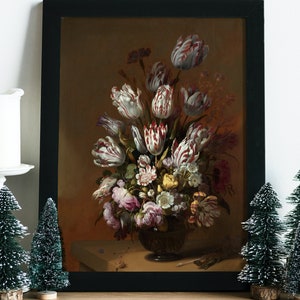 Floral Still Life, Hans Bollongier, 1639 | Printable Vintage Wall Art | Instant Download