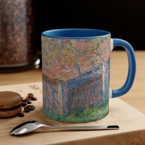 Gardener&#39;s House at Antibes, Claude Monet Ceramic Coffee Mug | Unique Decorative Painting Mug | Famous Painting Gift for Coffee Lover