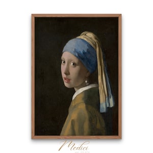 Vermeer&#39;s Girl with a Pearl Earring: Vintage Art Print (Instant Download)