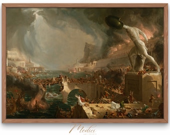 Thomas Cole, The Course of Empire: Destruction | 19th Century American Painting | Printable Vintage Wall Art | Instant Download