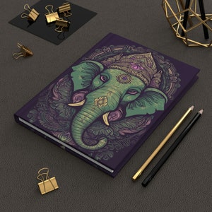 Lord Ganesha Journal | The Remover of Obstacles | Prayer Journal | Hardcover Lined Hinduism Notebook | Spiritual Hindu Gift