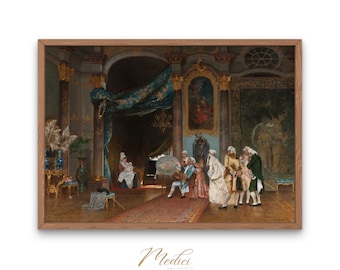 Hugo Salmson Painting: Rococo Inspired Vintage Art Print (Digital Download)