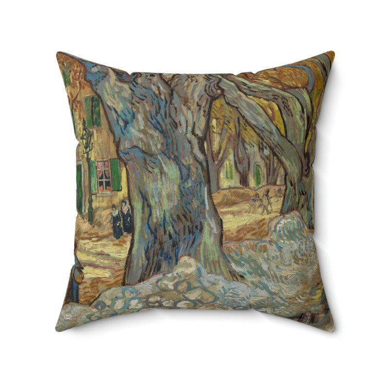 Trees, Vincent Van Gogh Pillow Decorative Throw Pillow Famous Art
