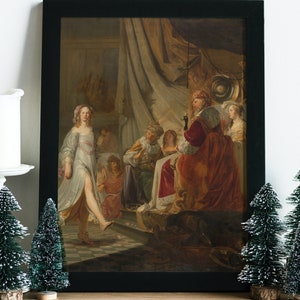 Salome Dancing for Herod, Hans Horions, 1634 - 1672 | Printable Vintage Wall Art | Instant Download