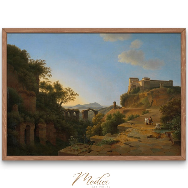 The Gulf of Naples, Josephus Augustus Knip, 1818 | Printable Vintage Wall Art | Famous Paintings | Instant Download