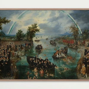 Fishing for Souls, Adriaen Pietersz van de Venne, 1614 | Printable Vintage Wall Art | Instant Download