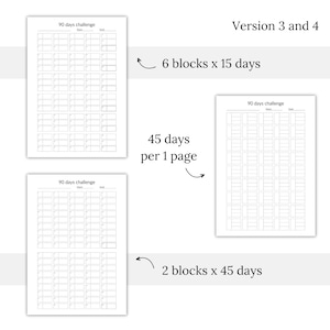 90 Days Challenge Tracker Printables, Habit Tracker, Habit Tracker ...