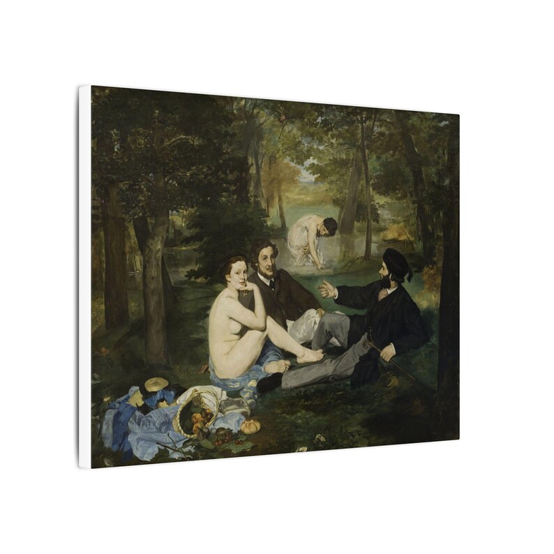 Luncheon on the Grass Canvas Print by Édouard Manet, Impressionism Wall Art, Famous Painting, Ready to Hang image 6