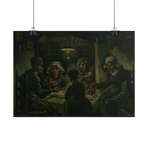 The Potato Eaters Print by Vincent van Gogh, Realism Art Poster, Famous Painting Wall Art, A4 A3 A2, Printed in EU image 1