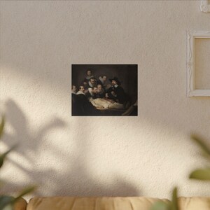The Anatomy Lesson of Dr. Nicolaes Tulp Canvas Print by Rembrandt, Dutch Golden Age Wall Art, Famous Painting, Ready to Hang image 7