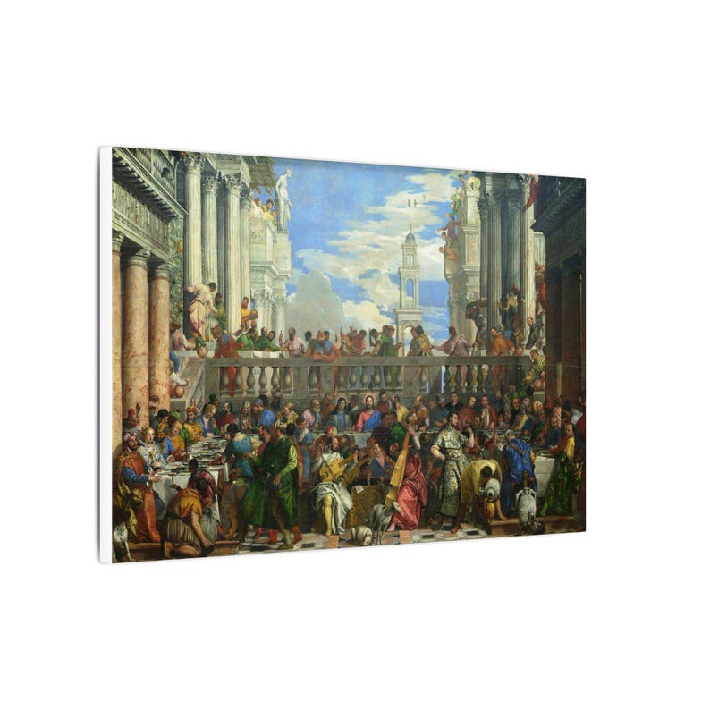The Wedding at Cana Canvas Print by Paolo Veronese, Venetian Wall Art, Famous Painting, Ready to Hang image 2