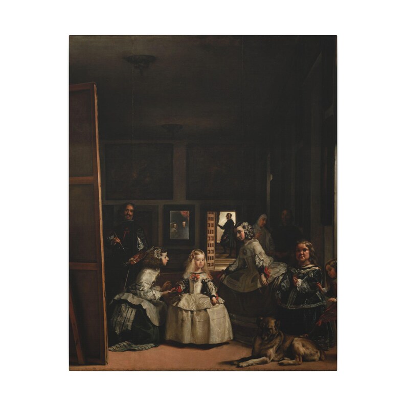 Las Meninas Canvas Print by Diego Velázquez, Spanish Baroque Wall Art, Famous Painting, Ready to Hang image 5