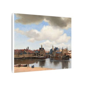 View of Delft Canvas Print by Johannes Vermeer, Dutch Golden Age Wall Art, Famous Painting, Ready to Hang image 2