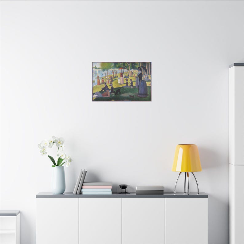 A Sunday Afternoon on the Island of La Grande Jatte Canvas Print by Georges Seurat, Pointillism Wall Art, Famous Painting, Ready to Hang image 8