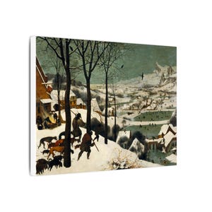 The Hunters in the Snow Canvas Print by Pieter Brueghel the Elder, Flemish Wall Art, Famous Painting, Ready to Hang image 2