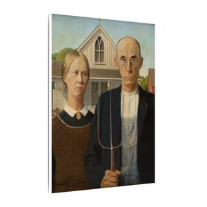 American Gothic Canvas Print by Grant Wood, Americana Wall Art, Famous Painting, Ready to Hang image 14