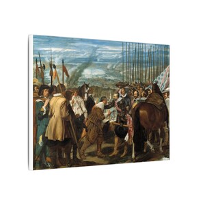 La rendición de Breda (Las lanzas), Diego Velázquez – Cuadro en lienzo, Barroco español, pintura famosa, listo para colgar imagen 10