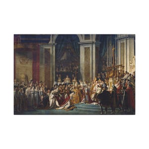 The Coronation of Napoleon Canvas Print by Jacques-Louis David, Neoclassical Wall Art, Famous Painting, Ready to Hang image 1