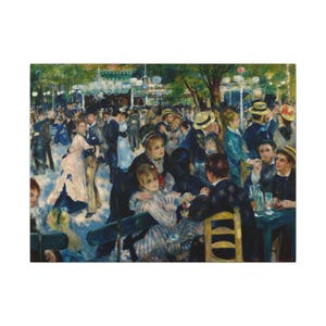 Bal du moulin de la Galette Canvas Print by Pierre-Auguste Renoir, Impressionism Wall Art, Famous Painting, Ready to Hang image 9