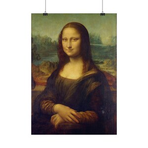Mona Lisa Print by Leonardo da Vinci, Renaissance Art Poster, Famous Painting Wall Art, A4 A3 A2 A1, Printed in EU image 2