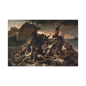 The Raft of the Medusa Canvas Print by Théodore Géricault, Romanticism Wall Art, Famous Painting, Ready to Hang image 9