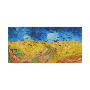 Wheatfield with Crows Canvas Print by Vincent van Gogh, Post Impressionism Wall Art, Famous Painting, Ready to Hang image 1