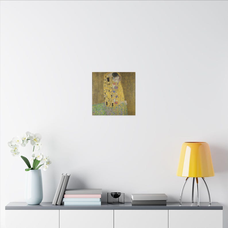 The Kiss Canvas Print by Gustav Klimt, Art Nouveau Wall Art, Famous Painting, Ready to Hang image 4