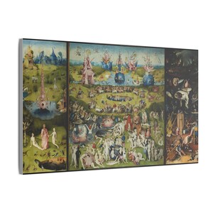 The Garden of Earthly Delights Canvas Print by Hieronymus Bosch, Surreal Wall Art, Famous Painting, Ready to Hang image 2