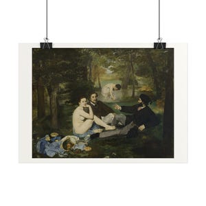 Luncheon on the Grass Print by Édouard Manet, Impressionism Art Poster, Famous Painting Wall Art, A4 A3 A2, Printed in EU image 1